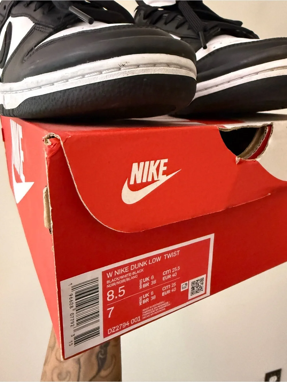 Nike Women’s Dunk Low Twist — Black and White